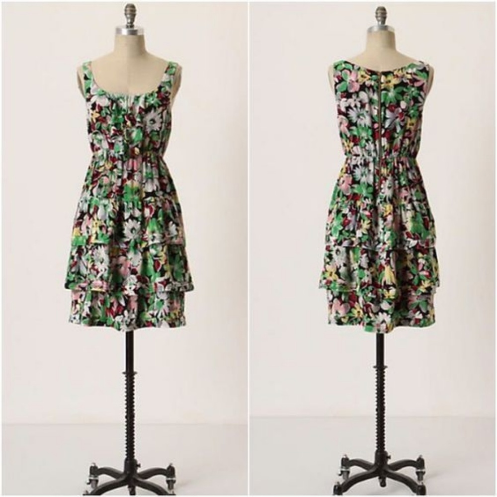 Anthropologie Moulinette Soeurs Akibia Silk Dress